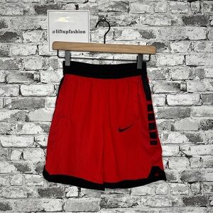 EUC Nike Youth Red and Black Basketball Shorts Size Medium (RN 56323)